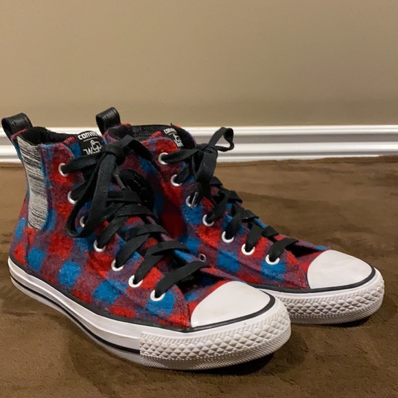 Converse X Woolrich, Plaid Hightop Chuck Taylor. Women’s 8 - Picture 9 of 9